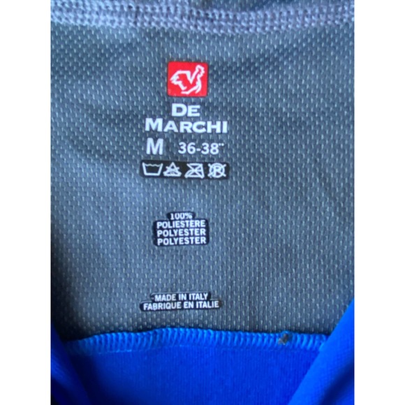 De Marchi Cycling Jerseys Made in Italy Bundle of Two Shirts, Black, Blue Medium - Picture 11 of 16